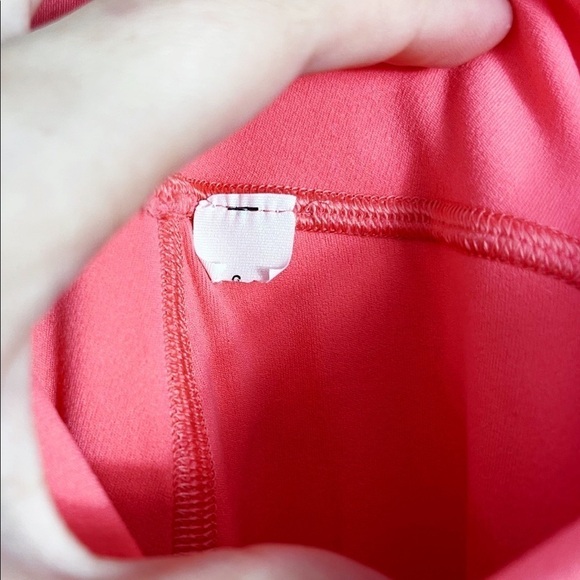 LuLuLemon Wunder Under Crop High-Rise Bright Coral Leggings - 8 - Picture 3 of 8